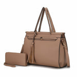 Load image into Gallery viewer, Shelby Satchel Handbag  with Wallet Vegan Leather Women
