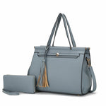 Load image into Gallery viewer, Shelby Satchel Handbag  with Wallet Vegan Leather Women
