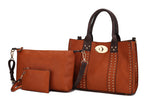 Load image into Gallery viewer, Elissa 3 pc Set Satchel Handbag with Pouch &amp; Coin Purse
