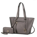 Load image into Gallery viewer, Alexandra Vegan Leather Women Tote Handbag with Wallet
