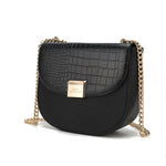 Load image into Gallery viewer, Brooklyn Crocodile Embossed Vegan Leather Women Shoulder Handbag
