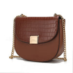 Load image into Gallery viewer, Brooklyn Crocodile Embossed Vegan Leather Women Shoulder Handbag
