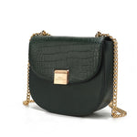 Load image into Gallery viewer, Brooklyn Crocodile Embossed Vegan Leather Women Shoulder Handbag
