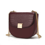 Load image into Gallery viewer, Brooklyn Crocodile Embossed Vegan Leather Women Shoulder Handbag
