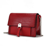 Load image into Gallery viewer, Hope Crocodile Embossed Vegan Leather Women Shoulder Handbag
