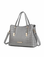 Load image into Gallery viewer, Aurelia Crocodile Embossed Vegan Leather Women Tote Handbag
