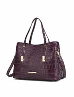 Load image into Gallery viewer, Aurelia Crocodile Embossed Vegan Leather Women Tote Handbag
