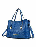 Load image into Gallery viewer, Aurelia Crocodile Embossed Vegan Leather Women Tote Handbag
