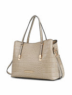 Load image into Gallery viewer, Aurelia Crocodile Embossed Vegan Leather Women Tote Handbag
