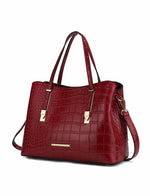 Load image into Gallery viewer, Aurelia Crocodile Embossed Vegan Leather Women Tote Handbag
