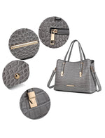 Load image into Gallery viewer, Aurelia Crocodile Embossed Vegan Leather Women Tote Handbag
