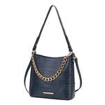 Load image into Gallery viewer, Bizzy Faux Crocodile Embossed Vegan Leather Women Shoulder Bag
