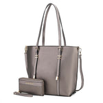 Load image into Gallery viewer, Emery Vegan Leather Women Tote Bag with Wallet
