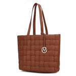 Load image into Gallery viewer, Rowan Woven Vegan Leather Women Tote Bag
