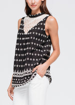 Load image into Gallery viewer, Women&#39;s Sleeveless Crochet Trim Top
