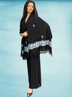 Load image into Gallery viewer, Spring Bloom Embroidered Wool Wrap
